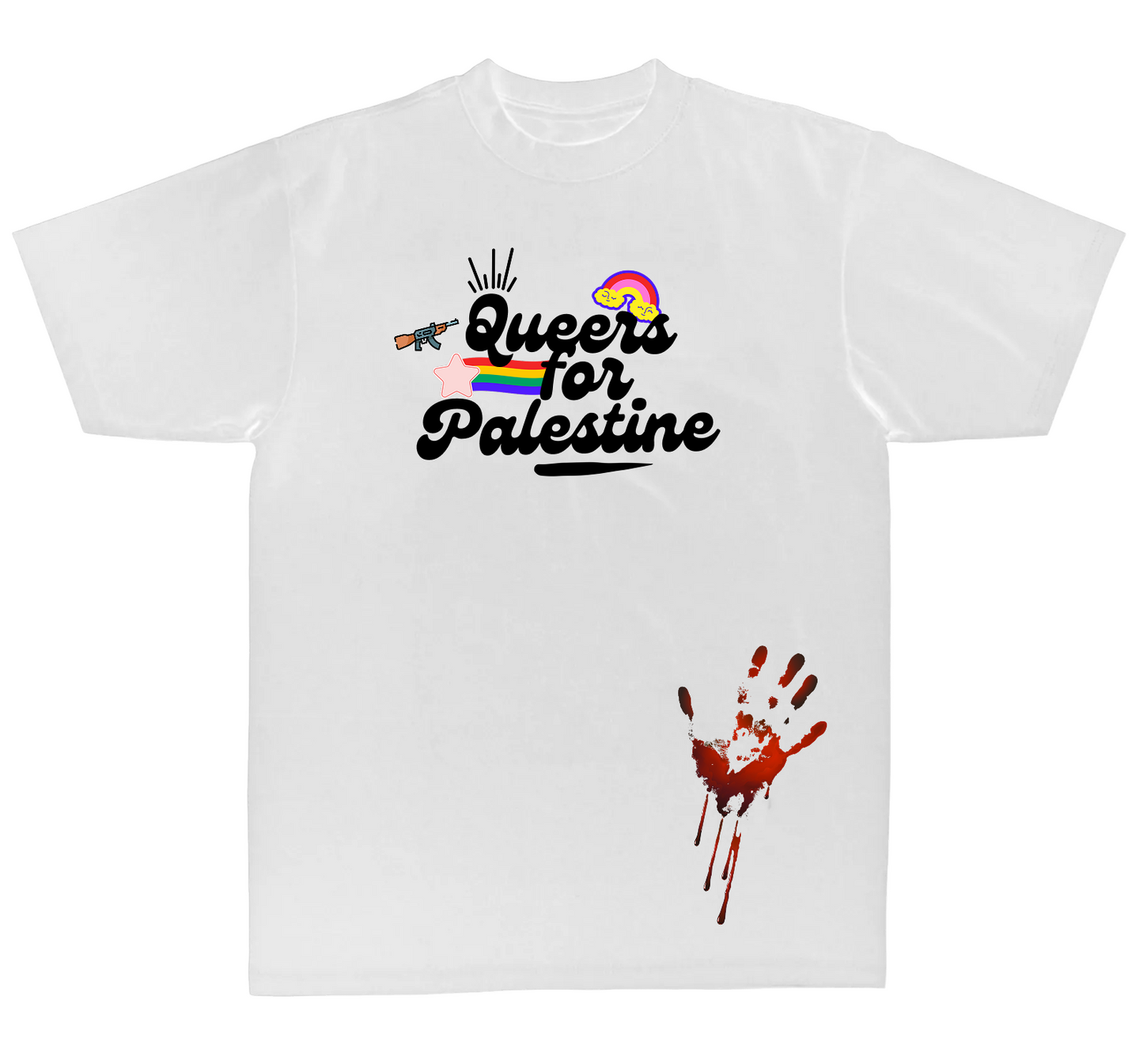 Queers for Palestine Tee (Purim 2026)
